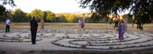 Labyrinth, standing stones