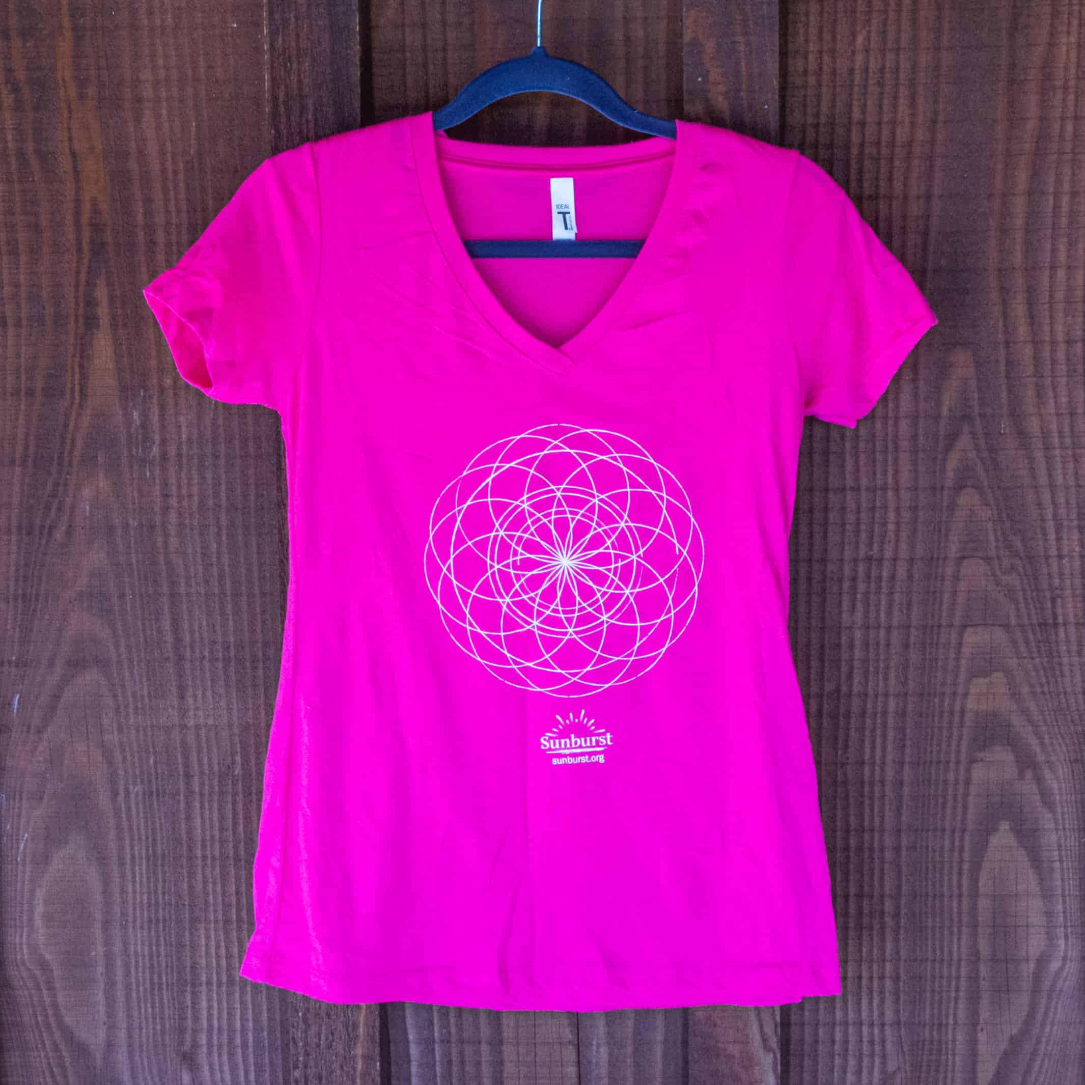 27 PSS {On My Side} Magenta Mandala Print V-Neck Top EXTENDED PLUS SIZE 3X  4X 5X
