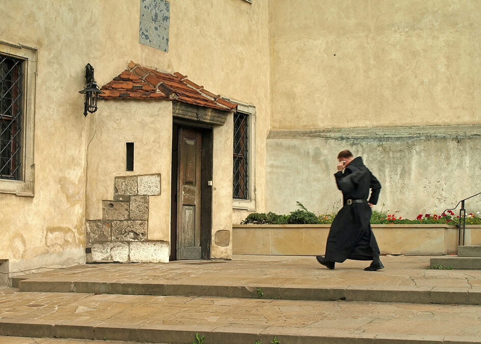 Monk Walking