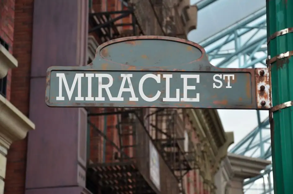 Miracle Street sign
