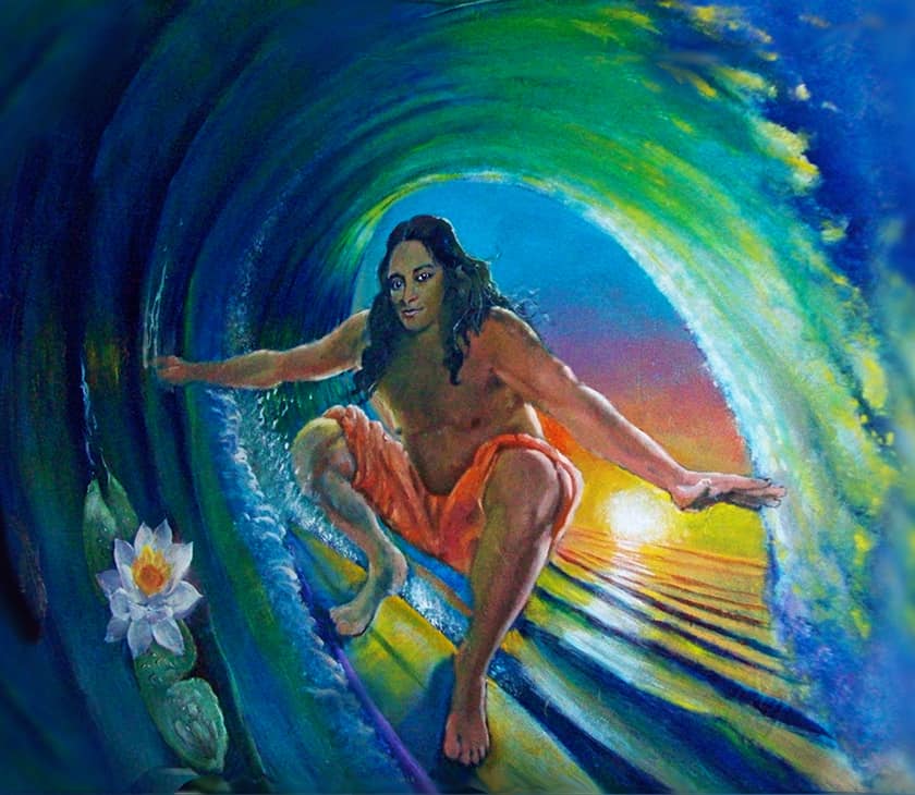 Imagined Yogananda Surfing