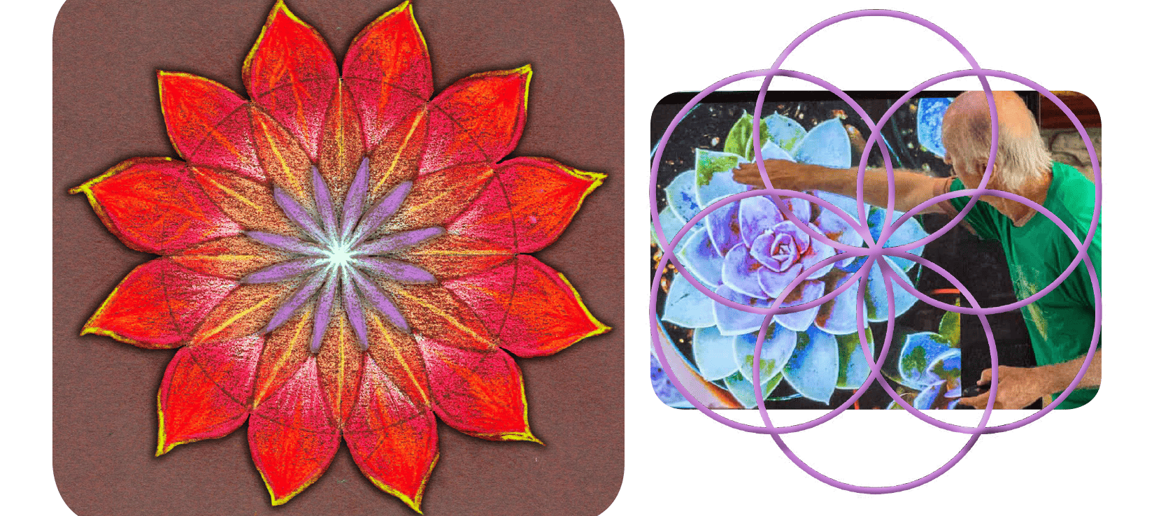 Sunburst Art Series: Flower of Life Mandala