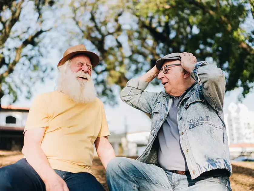 Two Guys Chatting